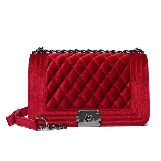 Red Velvet Classy Handbag